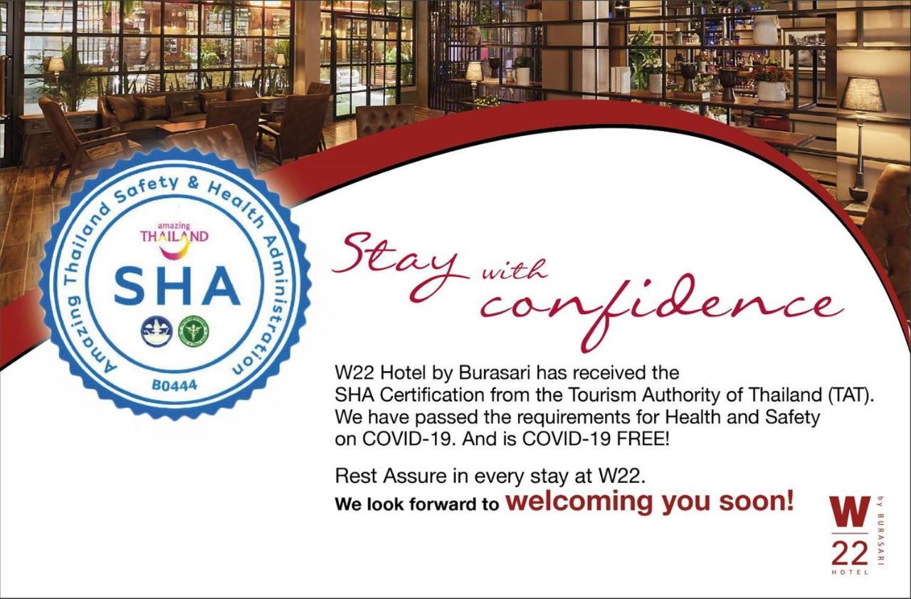 W22 by Burasari - SHA Extra Plus Certified Bangkok Bagian luar foto